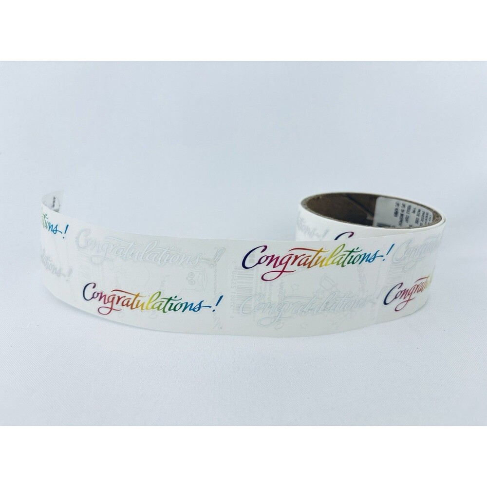 Vintage 1999 Congratulations Mrs.‎ Grossman's Stickers Roll Scrapbooking Foil